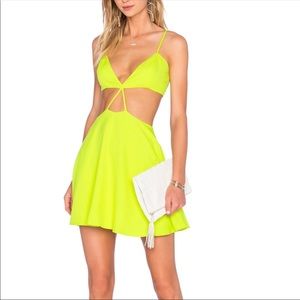 NBD x Naven Twins Yellow Dress